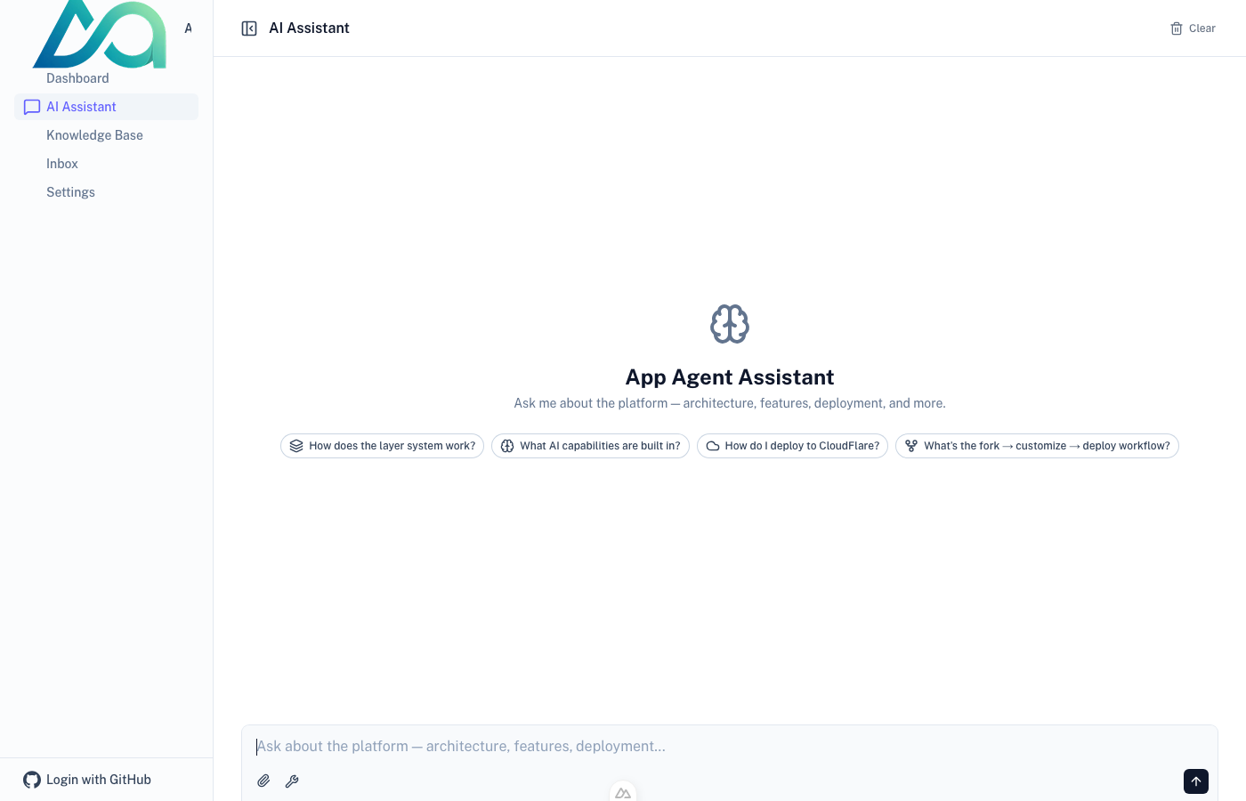 Zing! Patio AI assistant in their branded dashboard