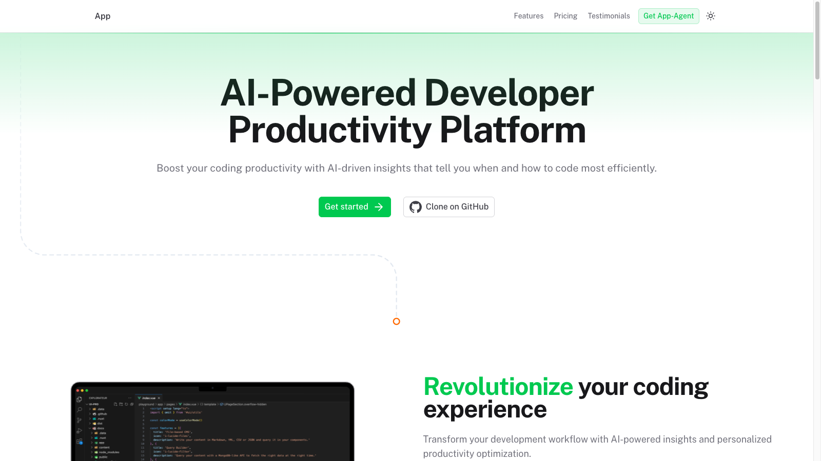 SaaS Starter preview